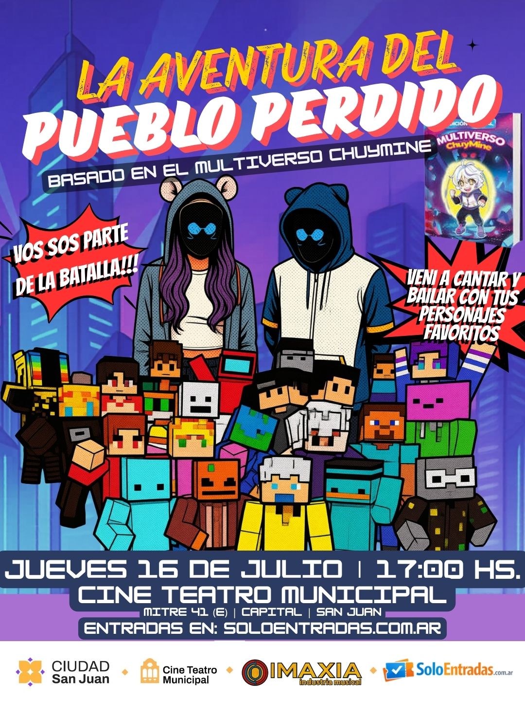 Obra 'La Aventura del Pueblo Perdido' - 16 de julio - entradas en Solo Entradas San Juan
